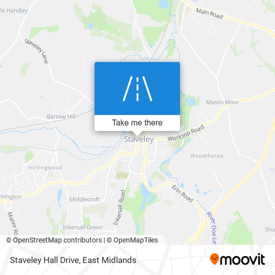 Staveley Hall Drive map