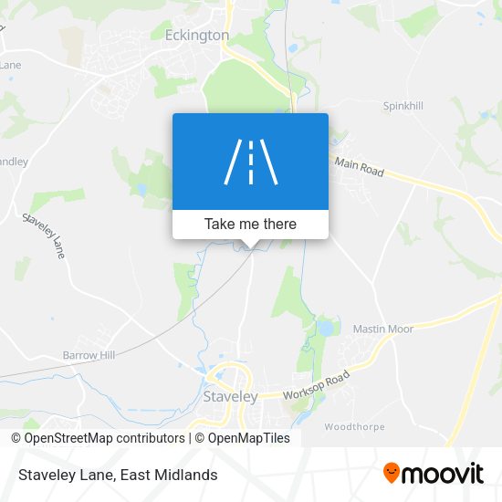 Staveley Lane map