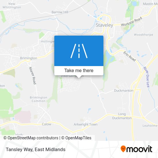 Tansley Way map