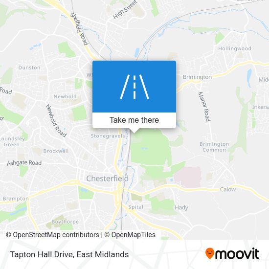 Tapton Hall Drive map