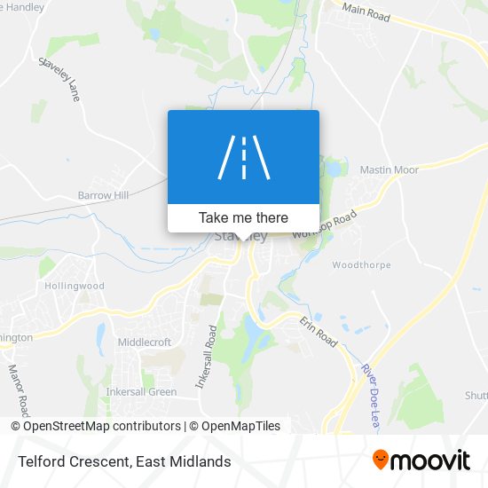 Telford Crescent map