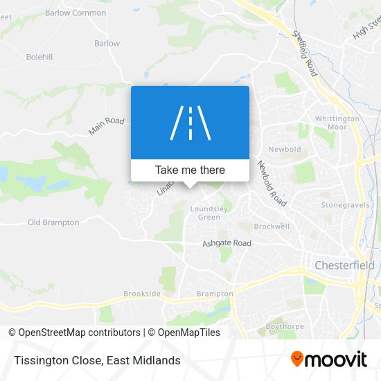 Tissington Close map