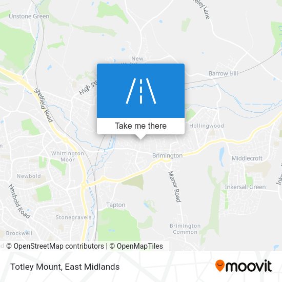 Totley Mount map