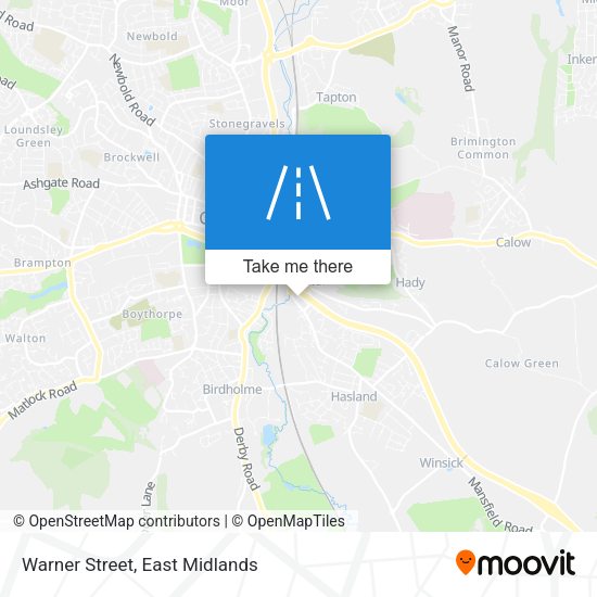 Warner Street map