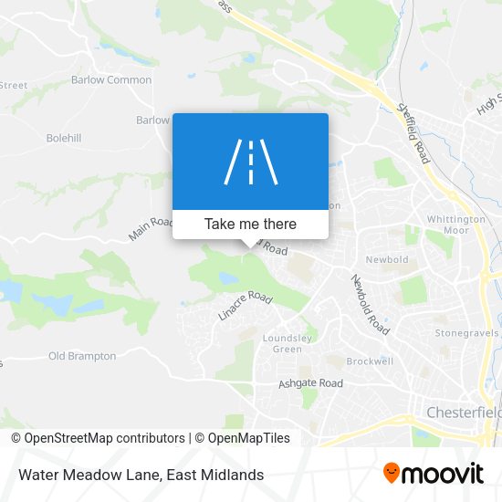 Water Meadow Lane map