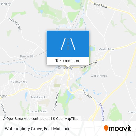 Wateringbury Grove map