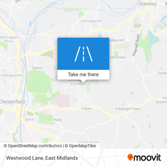 Westwood Lane map
