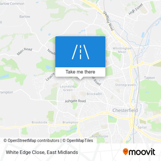 White Edge Close map