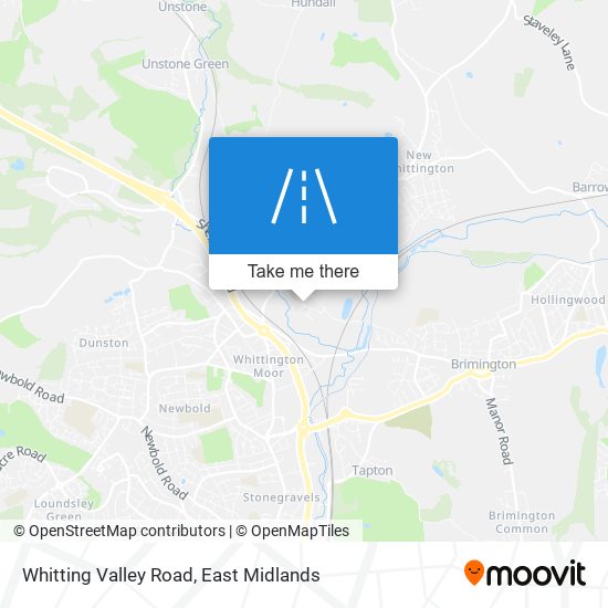 Whitting Valley Road map
