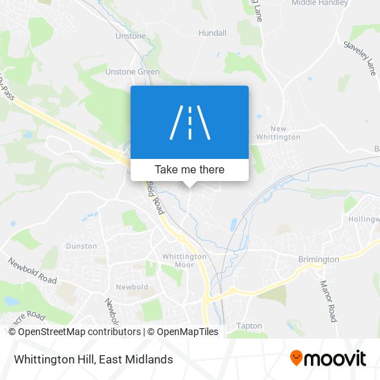 Whittington Hill map