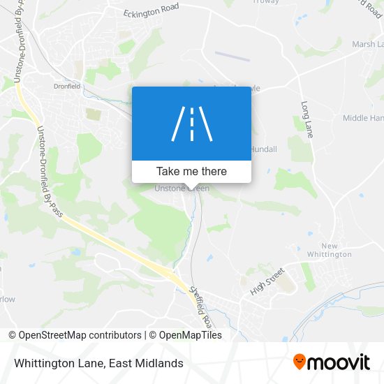 Whittington Lane map