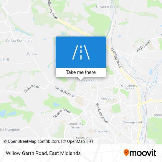 Willow Garth Road map