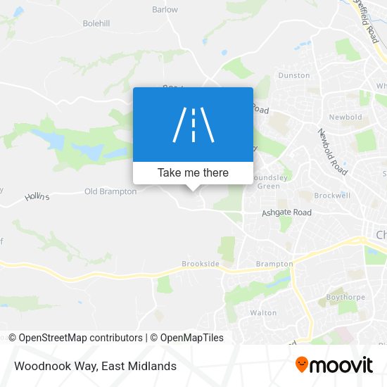 Woodnook Way map