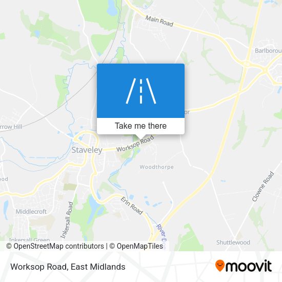 Worksop Road map