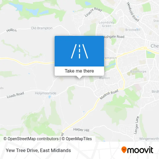 Yew Tree Drive map