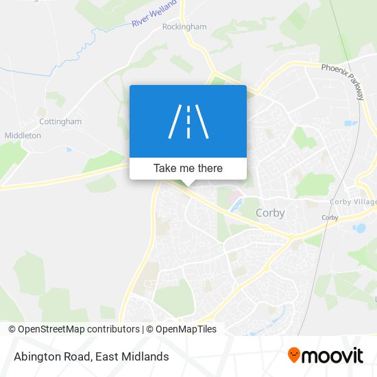 Abington Road map