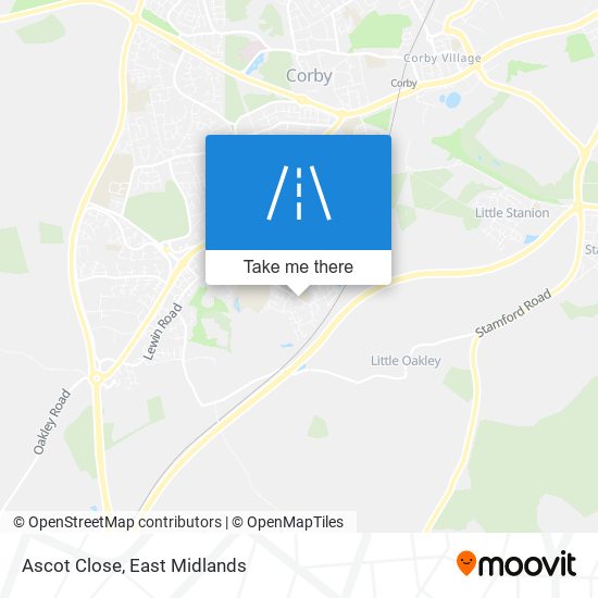 Ascot Close map