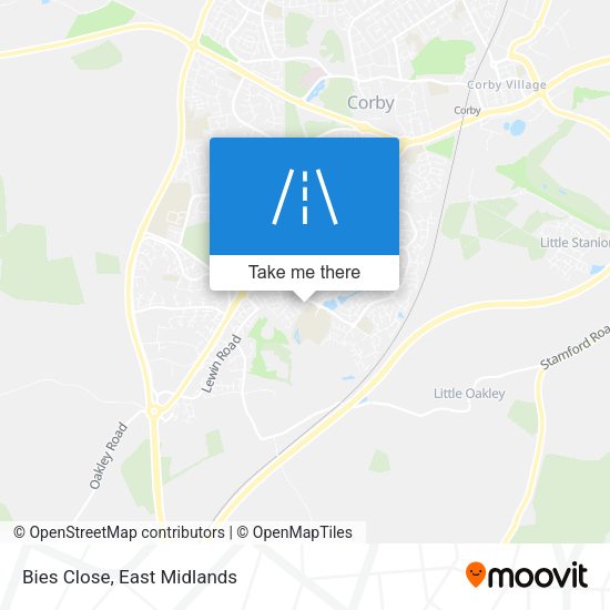 Bies Close map