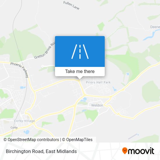 Birchington Road map