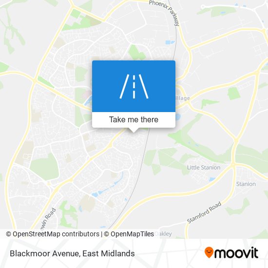 Blackmoor Avenue map