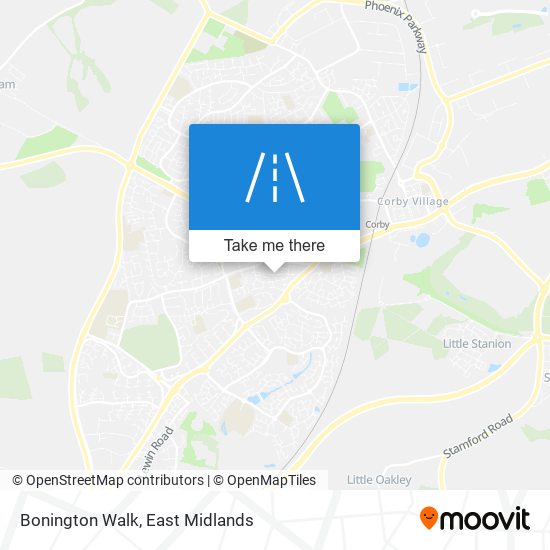 Bonington Walk map