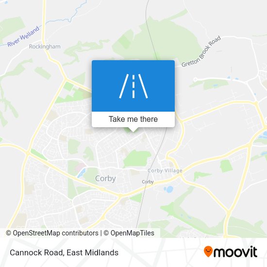 Cannock Road map