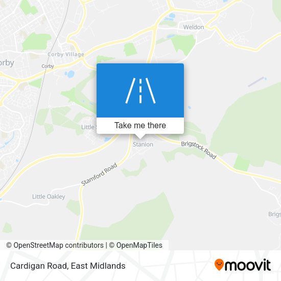 Cardigan Road map