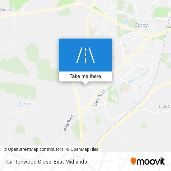 Carltonwood Close map