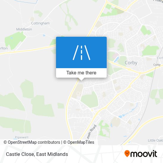 Castle Close map