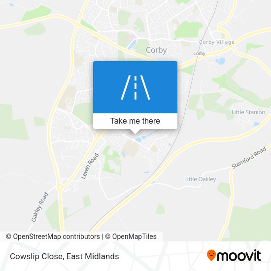 Cowslip Close map