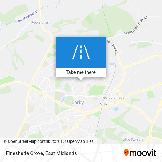 Fineshade Grove map