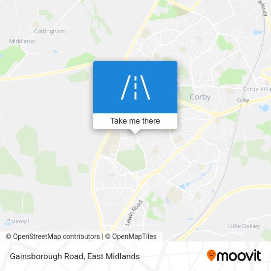 Gainsborough Road map