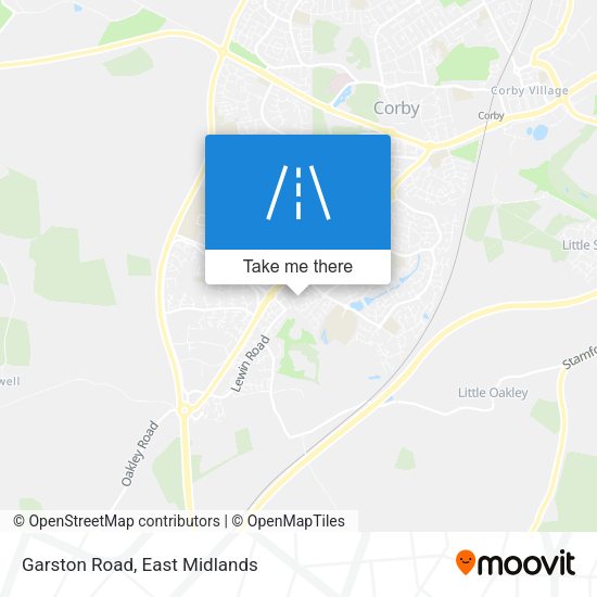 Garston Road map