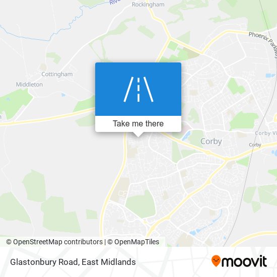 Glastonbury Road map