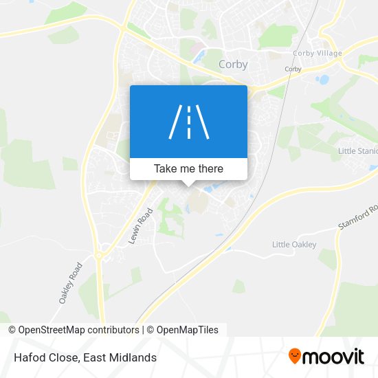 Hafod Close map