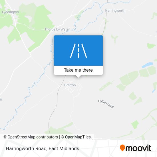 Harringworth Road map