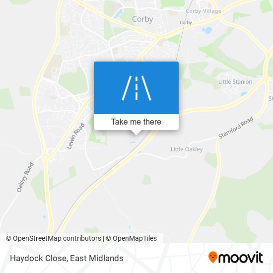 Haydock Close map