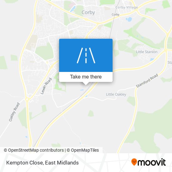 Kempton Close map