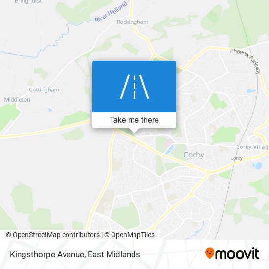 Kingsthorpe Avenue map