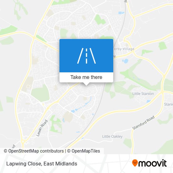 Lapwing Close map