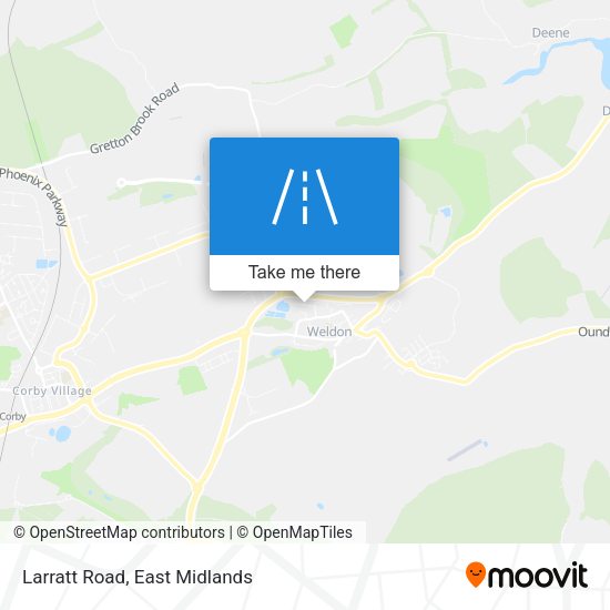 Larratt Road map