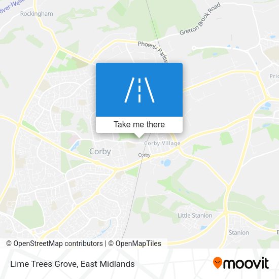 Lime Trees Grove map