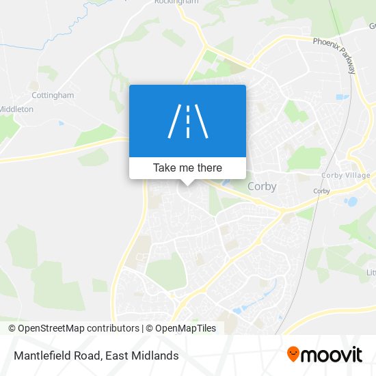 Mantlefield Road map