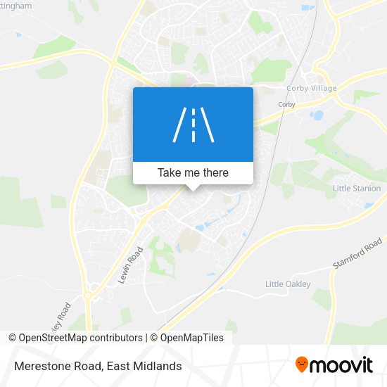 Merestone Road map
