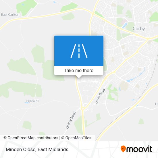 Minden Close map