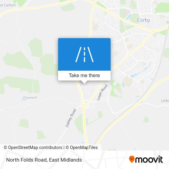 North Folds Road map