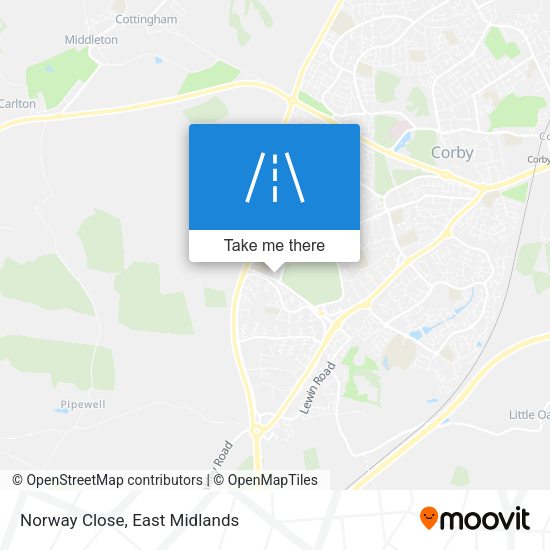 Norway Close map