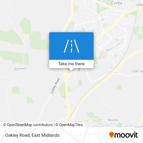 Oakley Road map