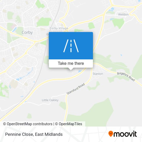 Pennine Close map