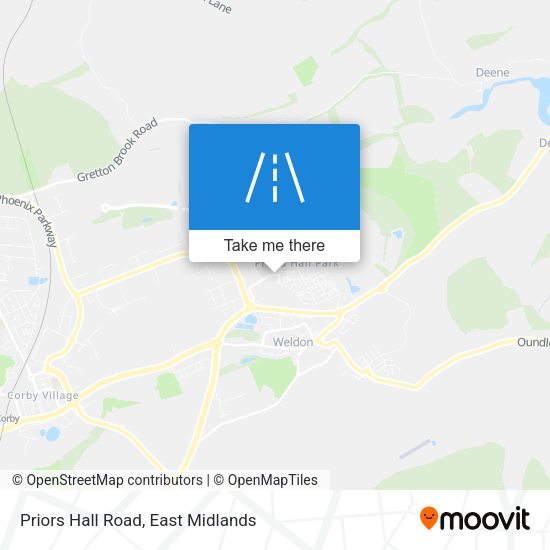 Priors Hall Road map
